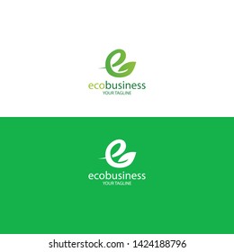 ECONOMIC BUSINESS LOGO WITH LETTER E - VECTOR