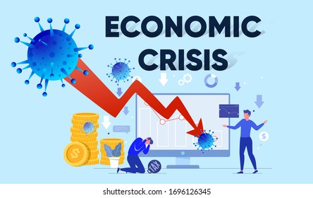 Economic Crisis Or Global Recession Impact Of Corona Virus Covid-19