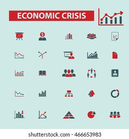 economic crisis icons
