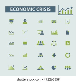 economic crisis icons