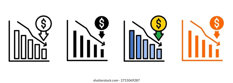 Crítica econômica Icon Set Multiple Style Collection. Repartição Do Capitalismo, Crise Da Dívida, Desvio De Riqueza, Desigualdade Econômica, Ganância Das Empresas, Queda Do Mercado, Problemas De Inflação, Efeitos De Recessão, Cor Bancária