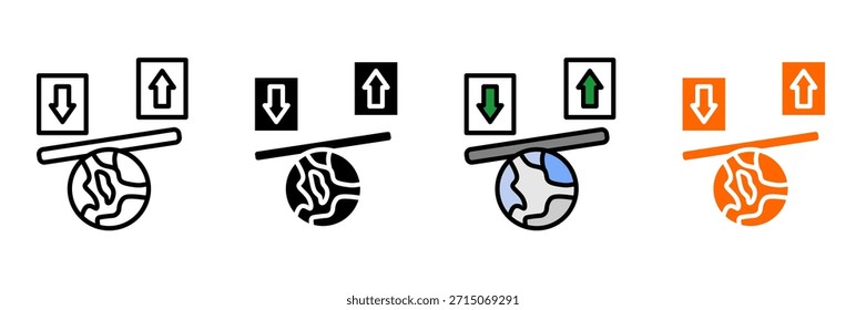 Crítica econômica Icon Set Multiple Style Collection. Repartição Do Capitalismo, Crise Da Dívida, Desvio De Riqueza, Desigualdade Econômica, Ganância Das Empresas, Queda Do Mercado, Problemas De Inflação, Efeitos De Recessão, Cor Bancária