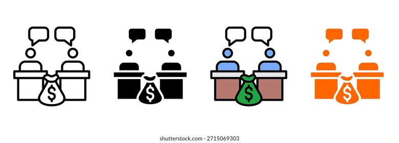 Crítica econômica Icon Set Multiple Style Collection. Repartição Do Capitalismo, Crise Da Dívida, Desvio De Riqueza, Desigualdade Econômica, Ganância Das Empresas, Queda Do Mercado, Problemas De Inflação, Efeitos De Recessão, Cor Bancária