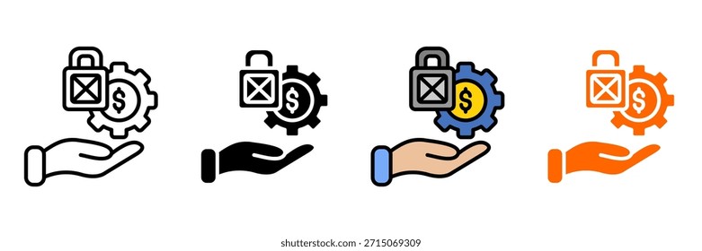 Crítica econômica Icon Set Multiple Style Collection. Repartição Do Capitalismo, Crise Da Dívida, Desvio De Riqueza, Desigualdade Econômica, Ganância Das Empresas, Queda Do Mercado, Problemas De Inflação, Efeitos De Recessão, Cor Bancária