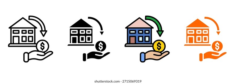 Crítica econômica Icon Set Multiple Style Collection. Repartição Do Capitalismo, Crise Da Dívida, Desvio De Riqueza, Desigualdade Econômica, Ganância Das Empresas, Queda Do Mercado, Problemas De Inflação, Efeitos De Recessão, Cor Bancária