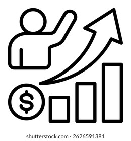 Economic Development Icon Element For Design