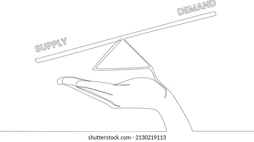 Economic Equilibrium Is Affected By The Quantity Of Goods And Their Prices. Icons Of Economics Condition. Microeconomics And Macroeconomics. Vector Illustration.