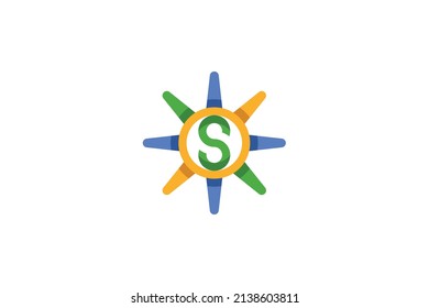 Vector de logotipos económicos y financieros
