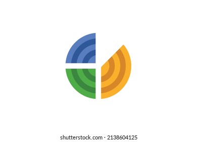 Vector de logotipos económicos y financieros