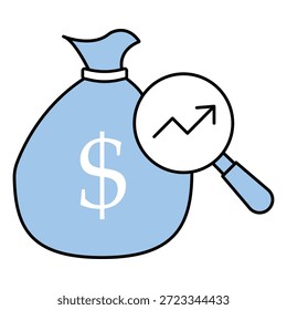 Economic Financial Analytics Vector Icon Data Insights