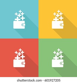 Economic Flat Icon Concept
