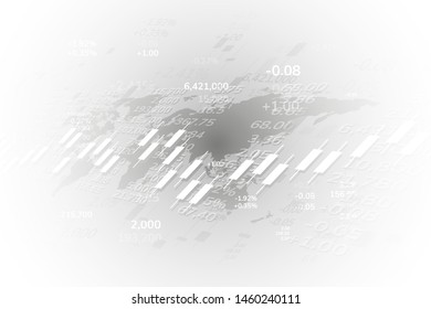 Economic graph with diagrams on the stock market, for business and financial concepts and reports.Abstract vector background