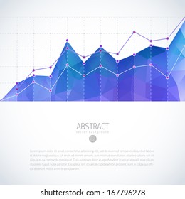 Economic Growth Graph Chart Financial Abstract Graphic Statistic Data Pattern Editable Marketing Diagram Graph Graph With Colourful Shiny Triangle Pattern Economic Growth Graph Chart Financial Abstrac