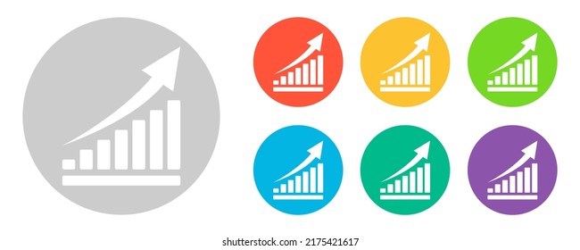 Economic growth on a white background. Vector illustration.