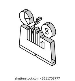 economic history isometric icon vector. economic history sign. isolated symbol illustration