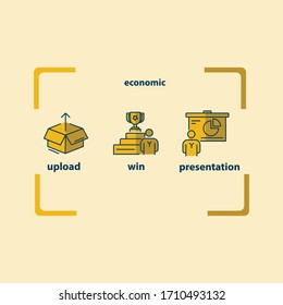 For the company’s economic icon design