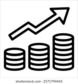 Economic Icon Element For Design