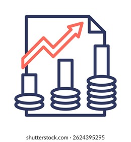Elemento de icono económico para el diseño