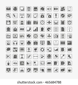 economic icons vector