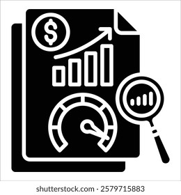 Economic Indicator Icon Element For Design