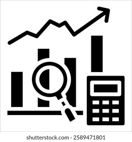 Economic Indicator Icon Element For Design