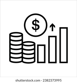 economic indicators, Finance and business icon