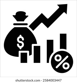 Economic Indicators Icon Element For Design