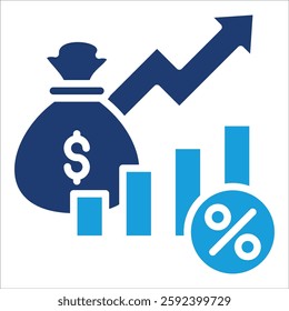 Economic Indicators Icon Element For Design