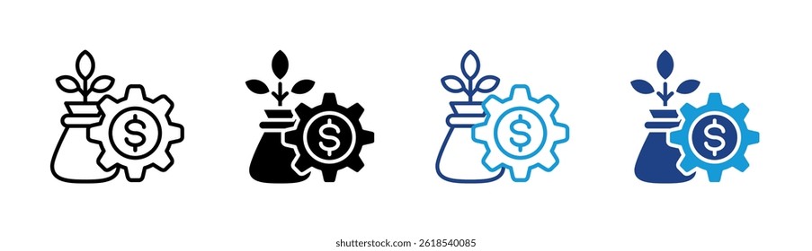 Economic Investment Icon Element For Design