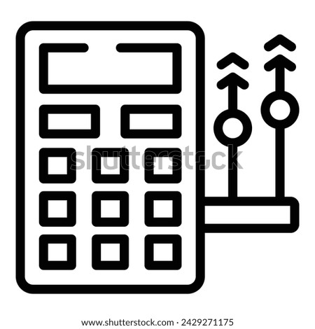 Economic meltdown icon outline vector. Market price increase. Food insecurity problem
