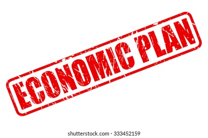 ECONOMIC PLAN red stamp text on white