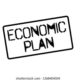 ECONOMIC PLAN stamp on white