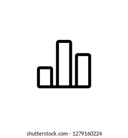 Economic presentation icon. Chart sign