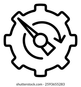 Economic Recession Icon Element For Design