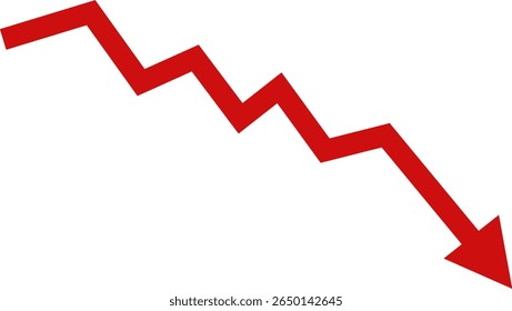 Economic recession on a transparent background, red arrow graph indicating stock market crash and investment losses, 2025 economic recession concept PNG - Powered by Shutterstock - Get 15% off with code: PIKWIZARD15