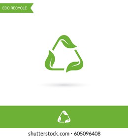 economic recycle triangle leaf
