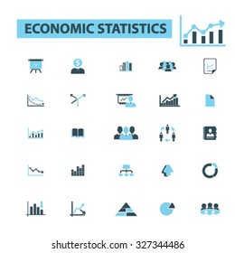 economic statistics icons