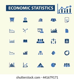 economic statistics icons