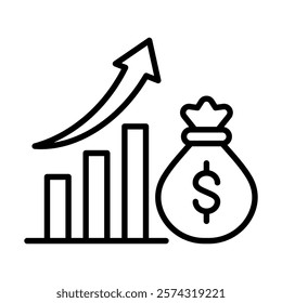 Economic Stimulus icon line vector illustration