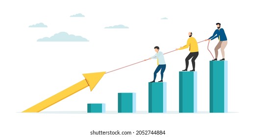 Economic V Shape Recovery After COVID-19 Coronavirus Accident, Businessman, Professional Analysis Of The World Economy, Vector