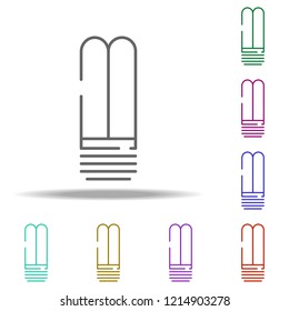 economical light bulb icon. Elements of construction in multi color style icons. Simple icon for websites, web design, mobile app, info graphics