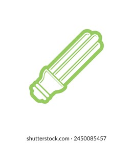 Wirtschaftliche Glühbirne Icon Vektorgrafik Vorlage