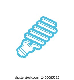 Economical Light Bulb Icon Vector Template
