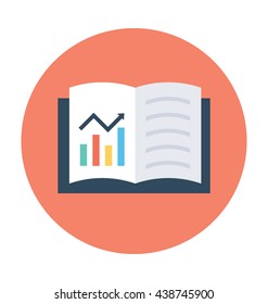 Economics Book Vector Icon