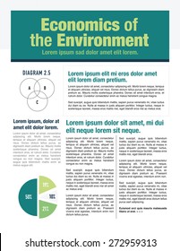 Economics of the environment newsletter for use with business or nonprofit