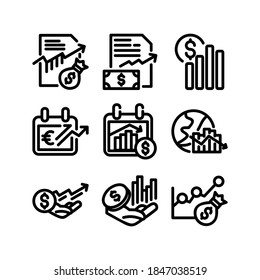economics icon or logo isolated sign symbol vector illustration - Collection of high quality black style vector icons
