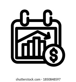 economics icon or logo isolated sign symbol vector illustration - high quality black style vector icons
