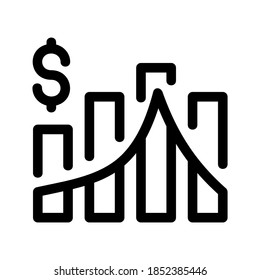 economics icon or logo isolated sign symbol vector illustration - high quality black style vector icons
