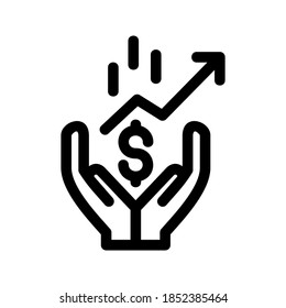 economics icon or logo isolated sign symbol vector illustration - high quality black style vector icons
