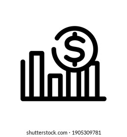 economics icon or logo isolated sign symbol vector illustration - high quality black style vector icons
